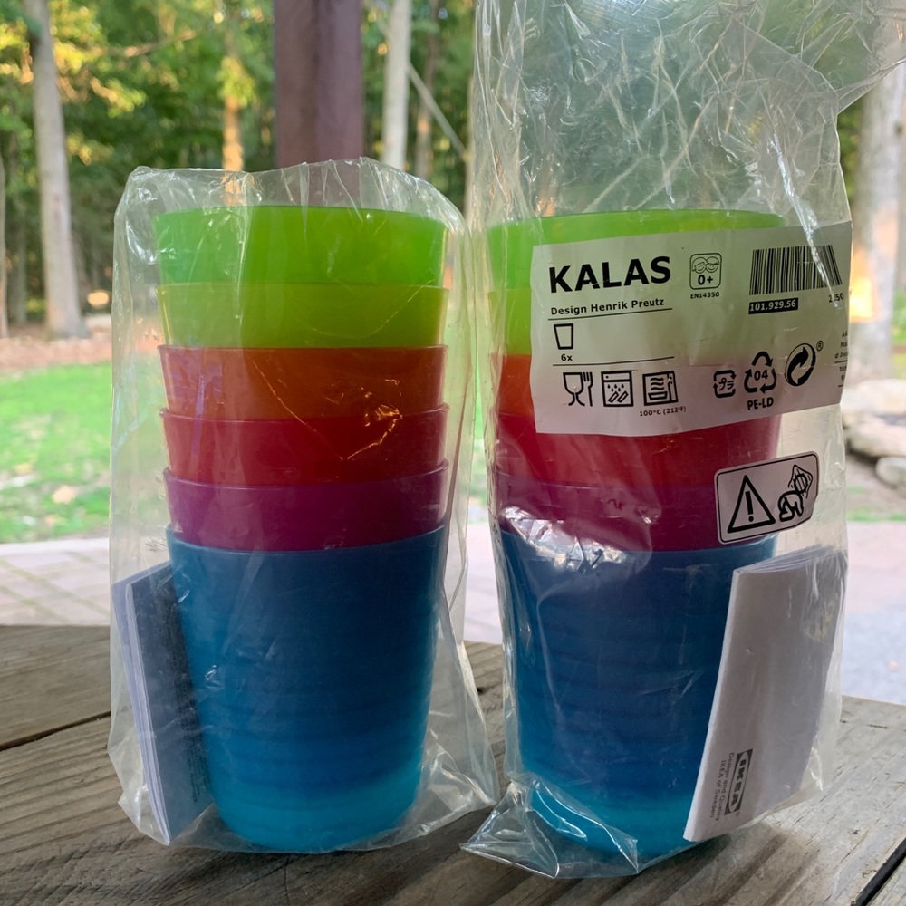 IKEA KALAS kids cups NWT